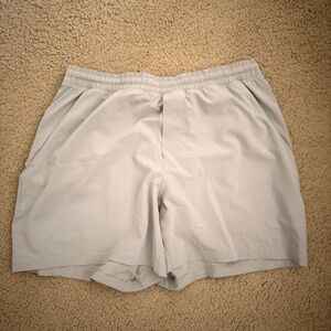 lululemon athletica Light Gray pace breaker shorts, 5” inseam
